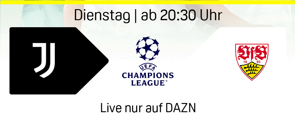 Juventus Turin VfB Stuttgart Champions League 3. Spieltag Banner