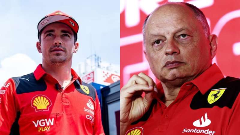 Fred Vasseur y su elogio envenenado a Charles Leclerc: "Siempre quiere ganar, así que puede cometer errores"