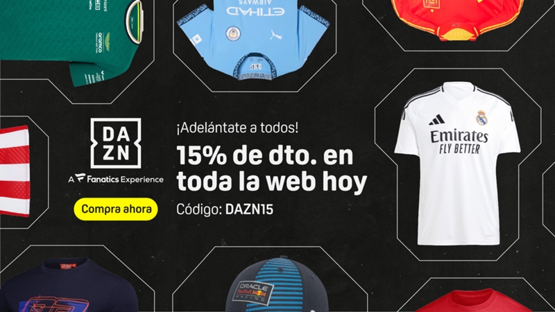 Camiseta selección española en oferta Black Friday en DAZN Shop: descuento, precio, cuánto cuesta en promoción con nombre, número y dorsal, cómo y dónde comprar online ropa deportiva en la tienda online de DAZN