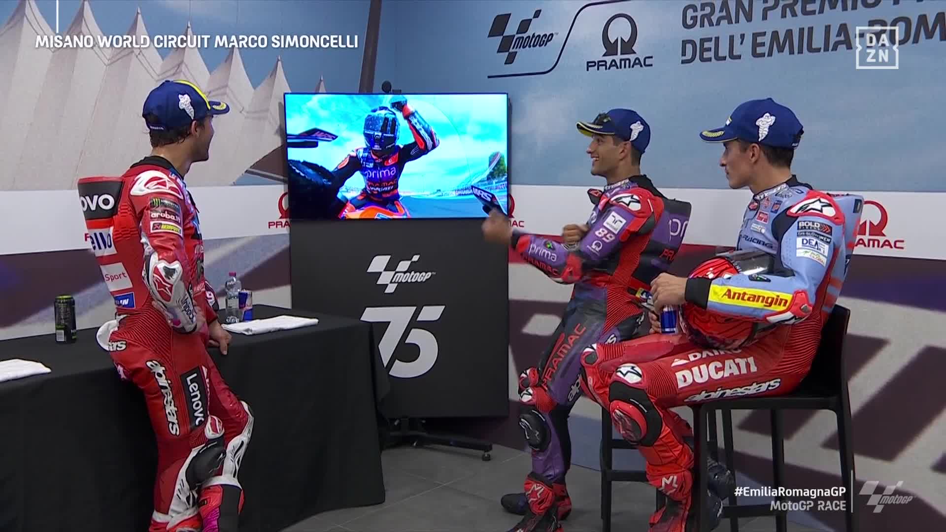 Jorge Martín Enea Bastianini Marc Márquez