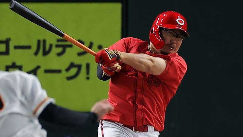 【動画】勝負強さがエグすぎる　代打松山竜平の同点タイムリーで赤が揺れた  ｜ プロ野球