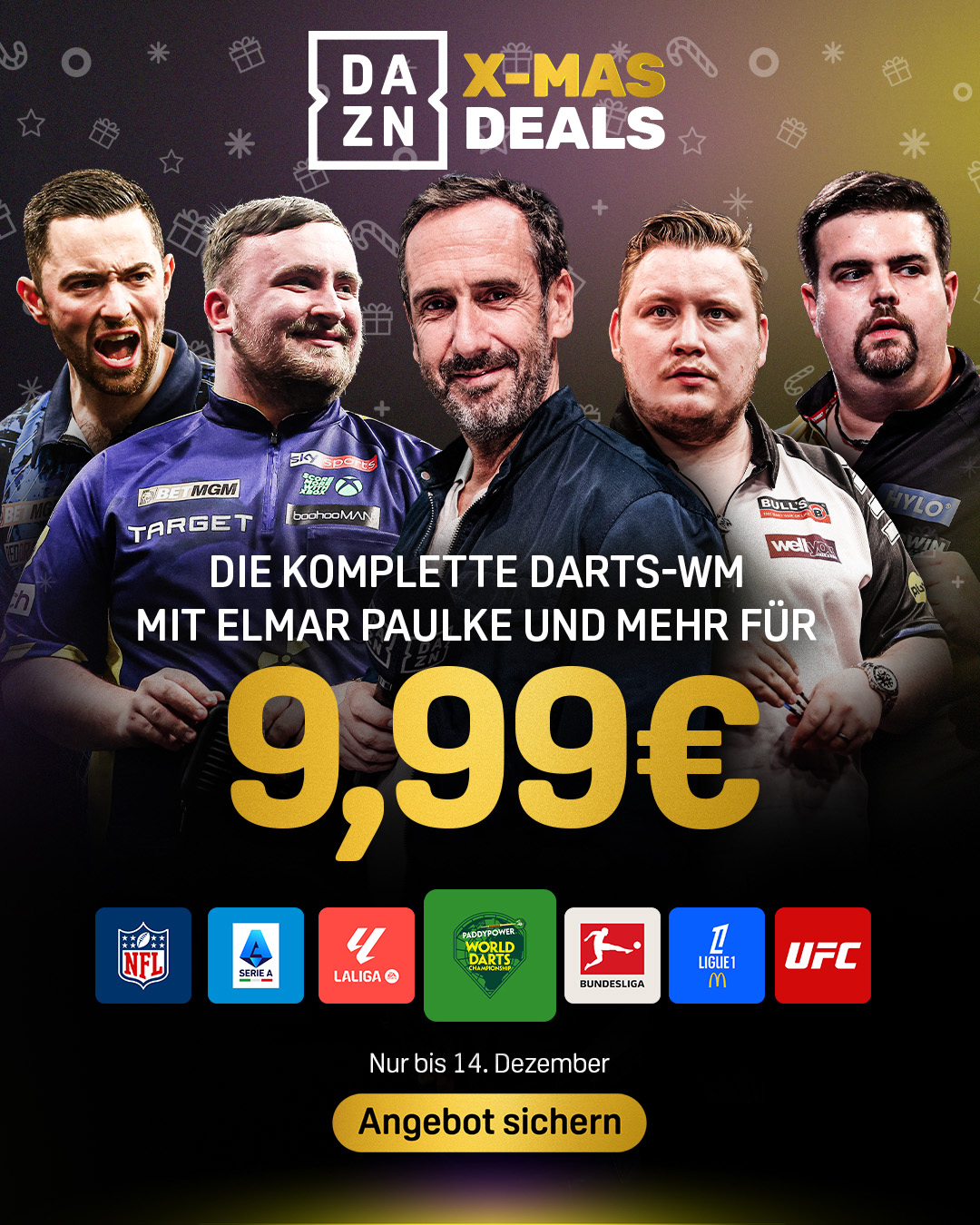Darts WM 2026 Banner Angebot mixed