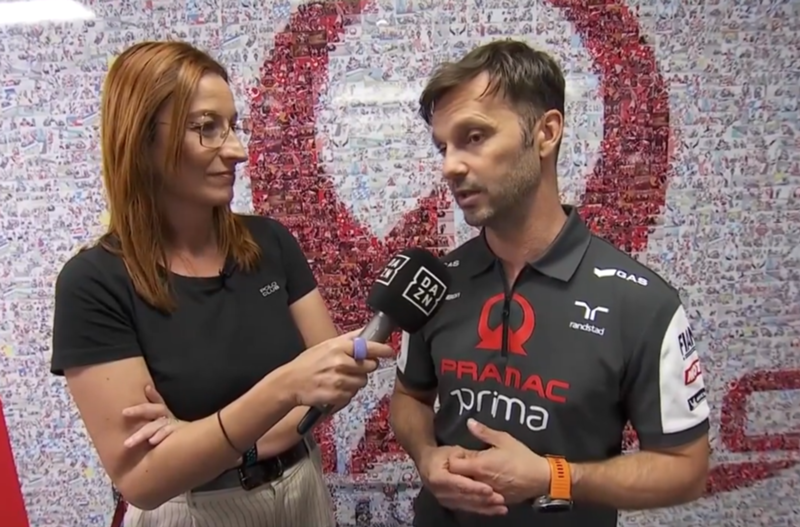 Gino Borsoi reacciona en DAZN a la ruptura entre Pramac y Ducati: "Este proyecto tenía que haber acabado con Jorge Martín en el equipo oficial"