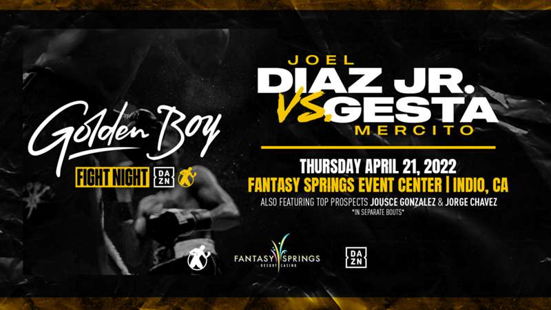 Joel Diaz Jr. vs. Mercito Gesta set for April 21 on DAZN