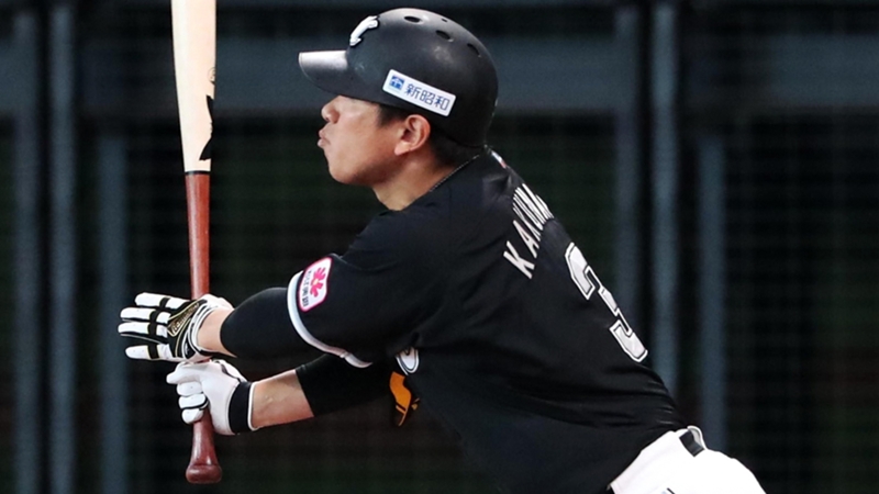 超希少】千葉ロッテマリーンズ角中勝也選手61番時代実使用バットお 