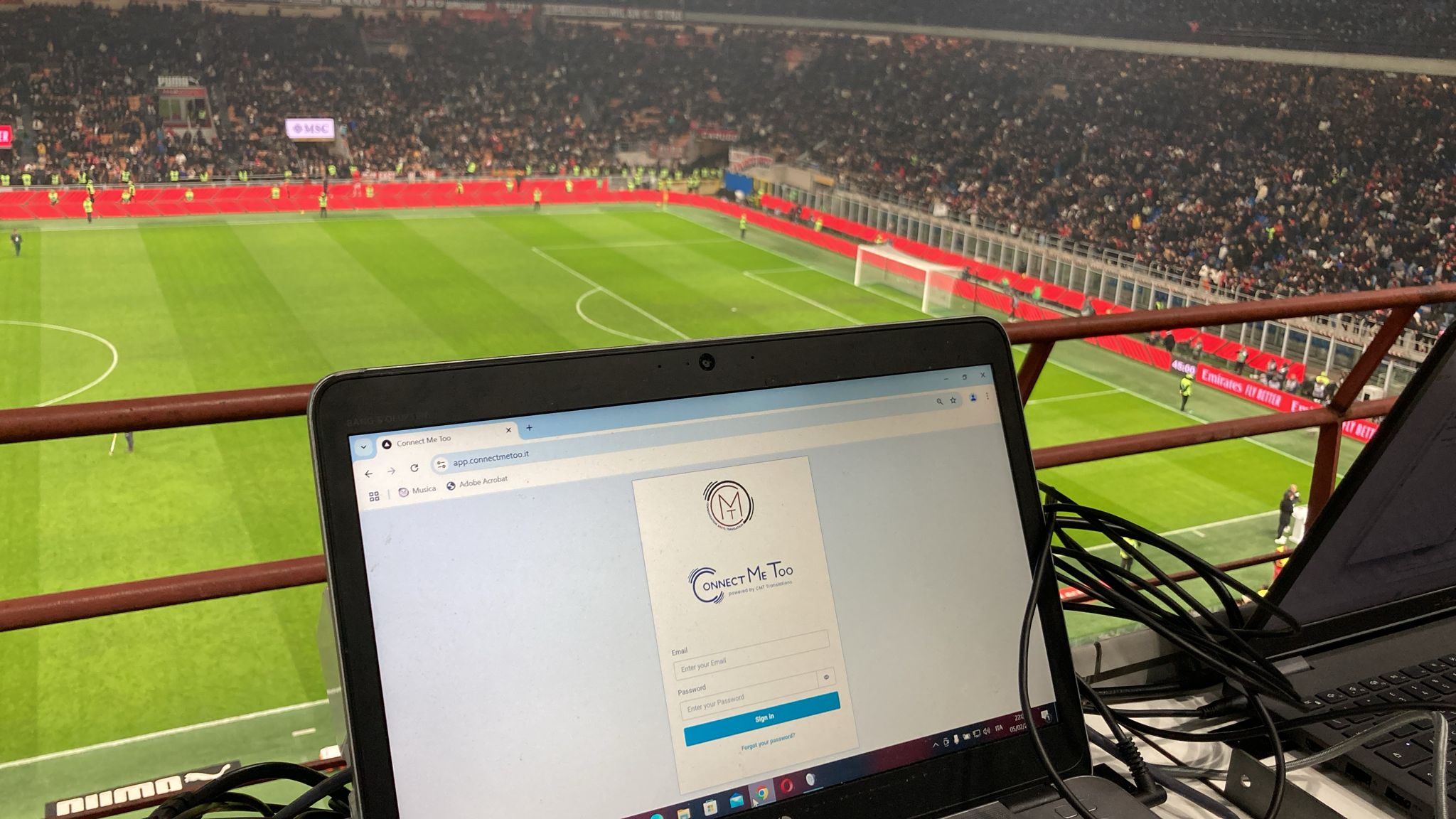 Connect Me Too allo stadio