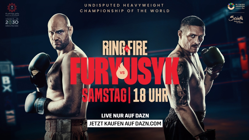 Wie kann ich den Boxkampf Fury vs. Usyk kaufen?