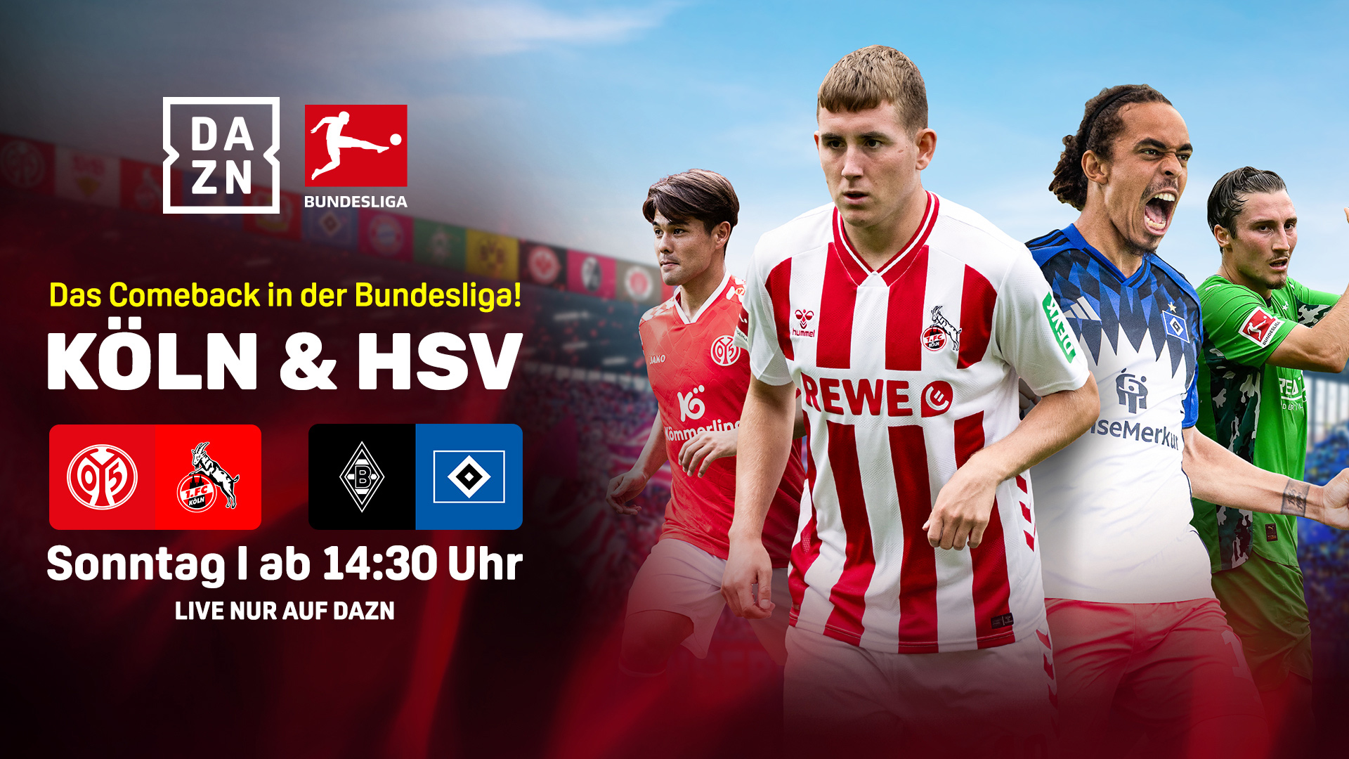 Köln HSV Header Spieltag 1