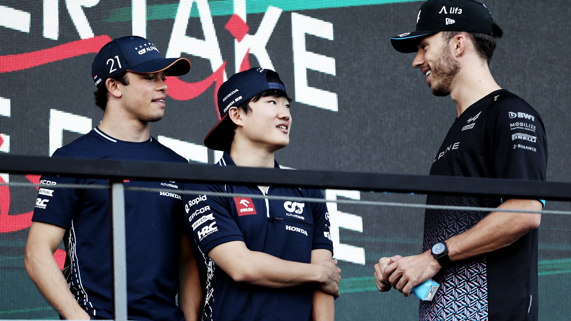 2023-03-23 Yuki Tsunoda De Vries Gasly F1 Formula 1