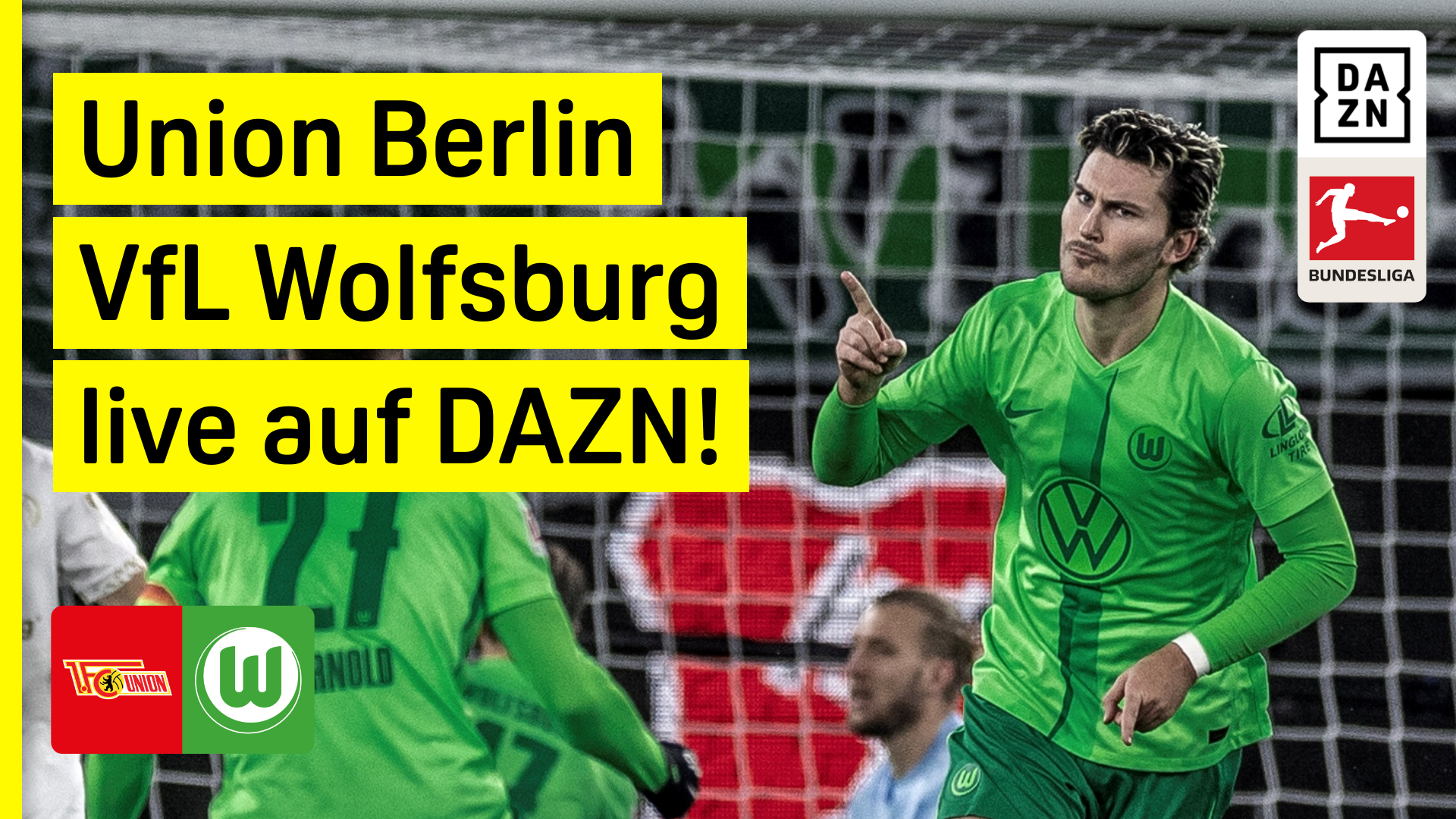 Union Berlin VfL Wolfsburg DAZN Header Bundesliga
