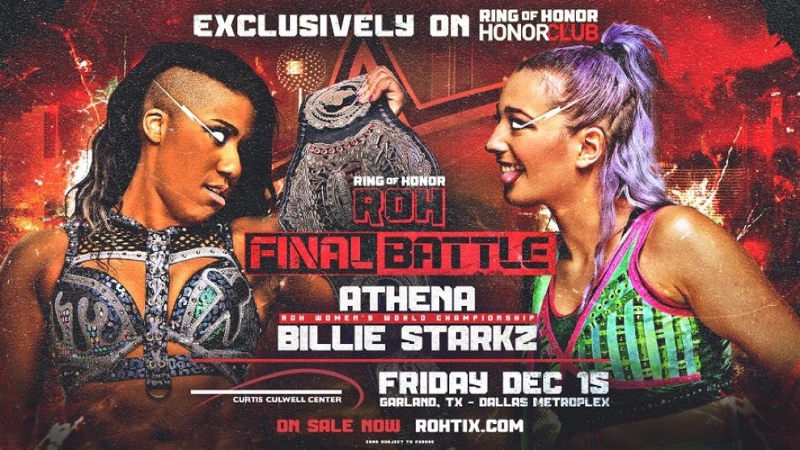 When is ROH Final Battle 2023 tonight? Start time, TV channel and live stream