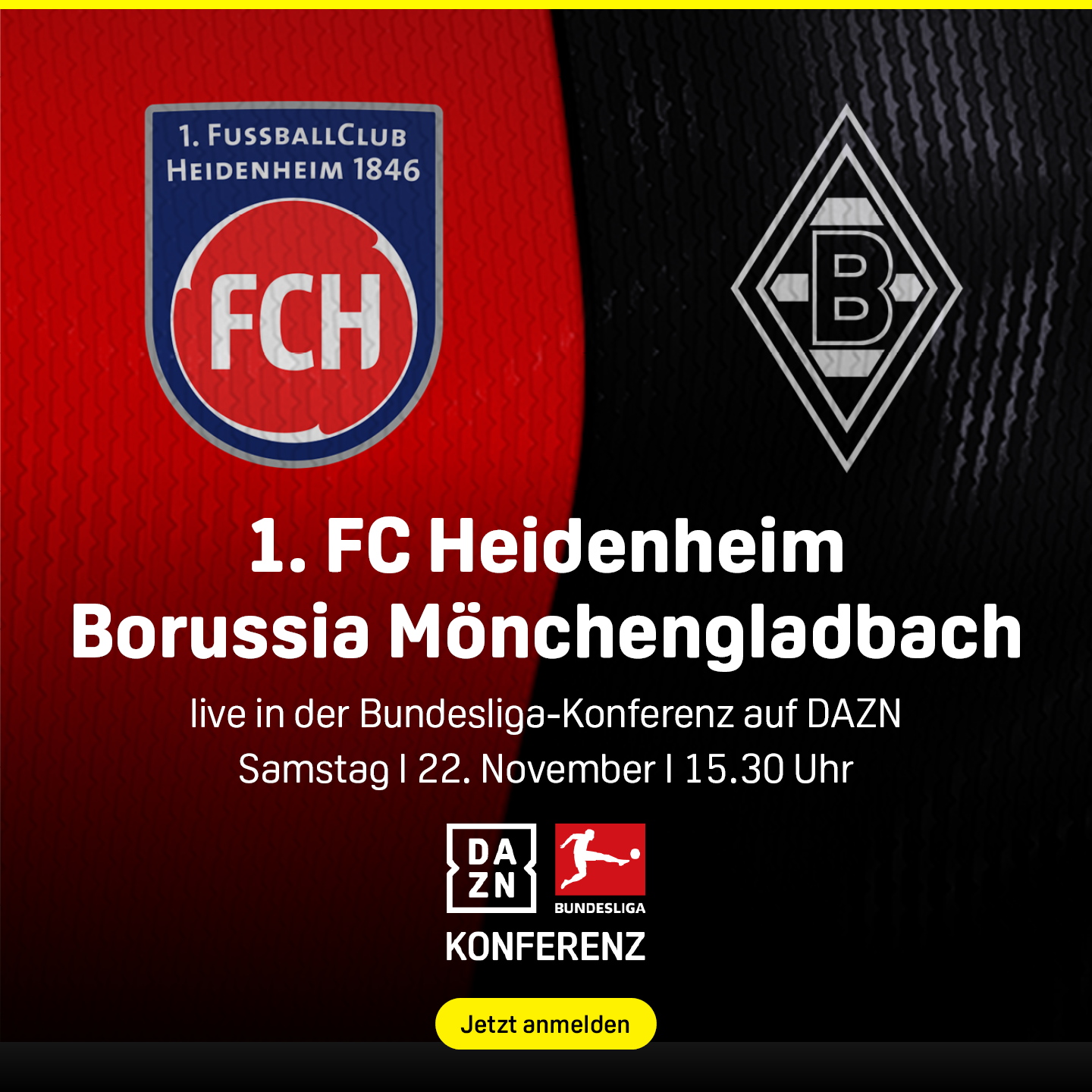 1. FC Heidenheim Borussia Mönchengladbach Bundesliga 11. Spieltag