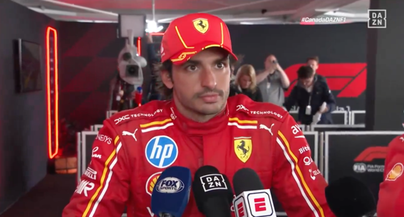 Carlos Sainz hace el diagnóstico del GP de Canadá para Ferrari: "Ha sido una carrera un poco en mitad de la nada"