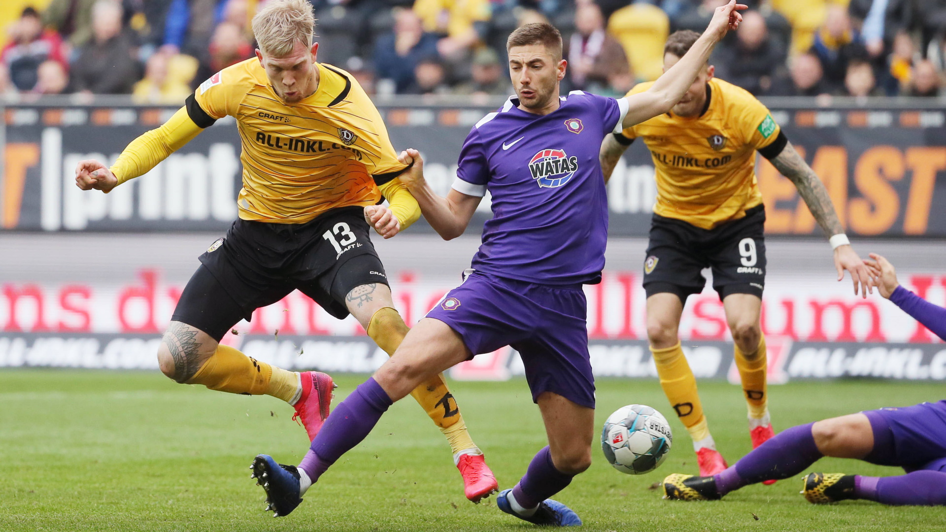 2. Bundesliga Dynamo Dresden Erzgebirge Aue