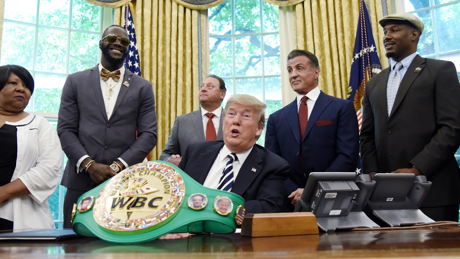 Donald Trump, Lennox Lewis, Deontay Wilder