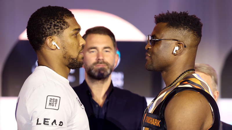 Eddie Hearn compares Joshua vs. Ngannou to fictional battle of titans