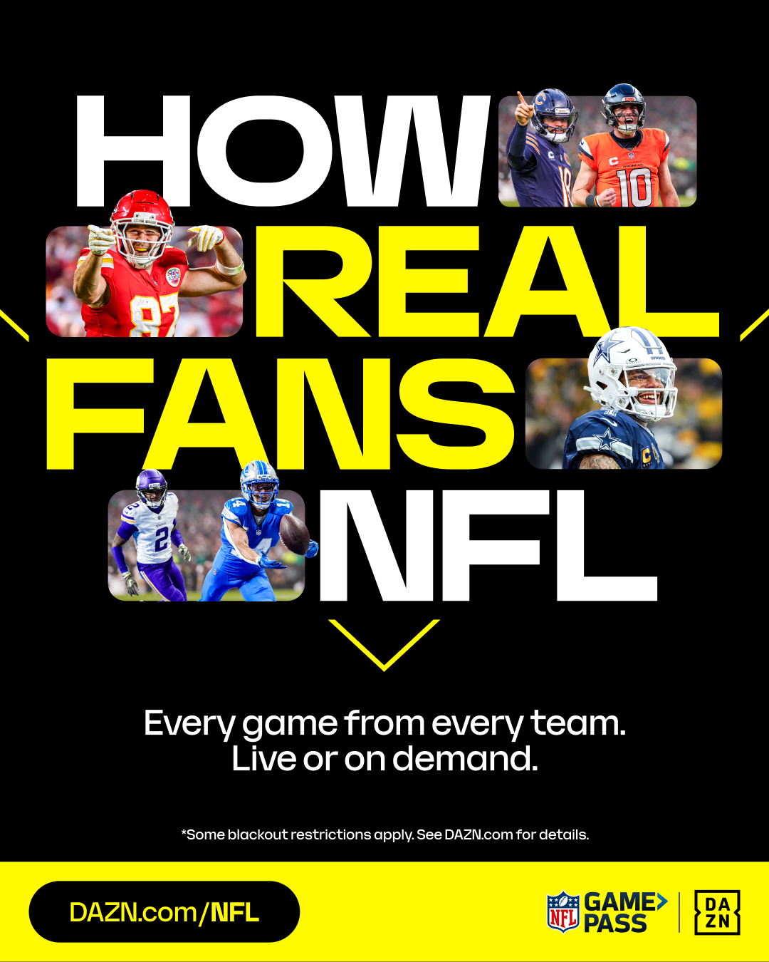 DAZN Game Pass creative 2026 - UK