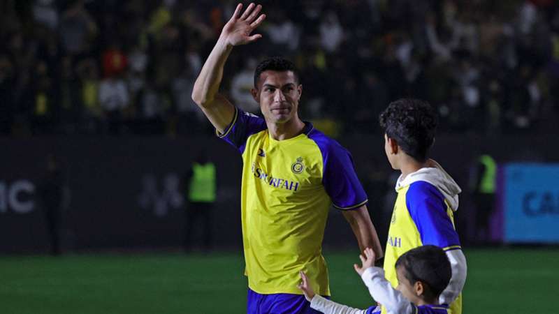 Legendary WWE star presents Riyadh Season Cup as Cristiano Ronaldo looks on