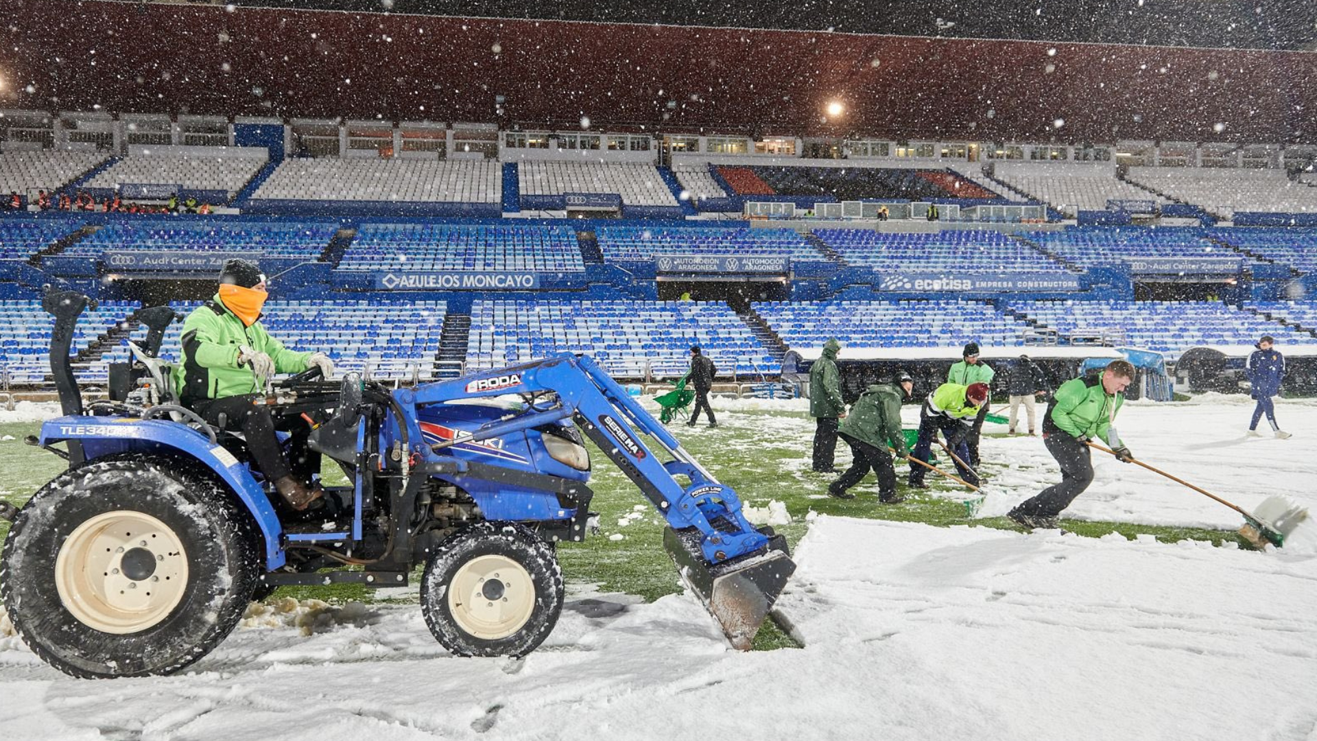 La Romareda nieve Real Zaragoza