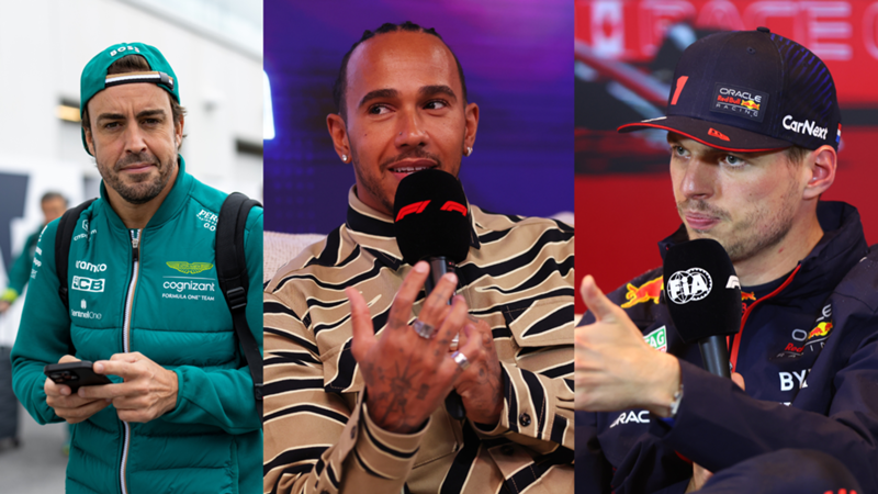 Hamilton se rinde ante las figuras de Fernando Alonso y Max Verstappen: "Son los dos mejores pilotos de la parrilla"