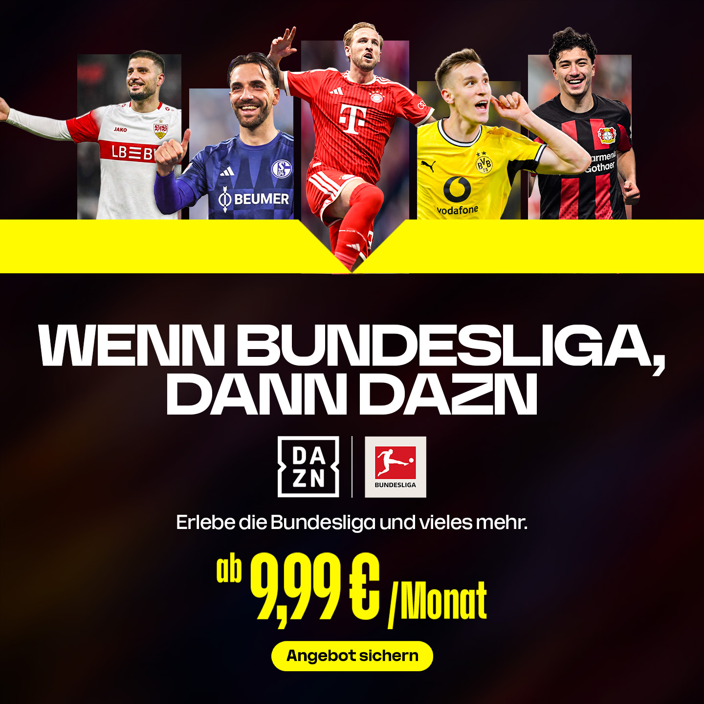 Wenn Bundesliga dann DAZN Banner 26