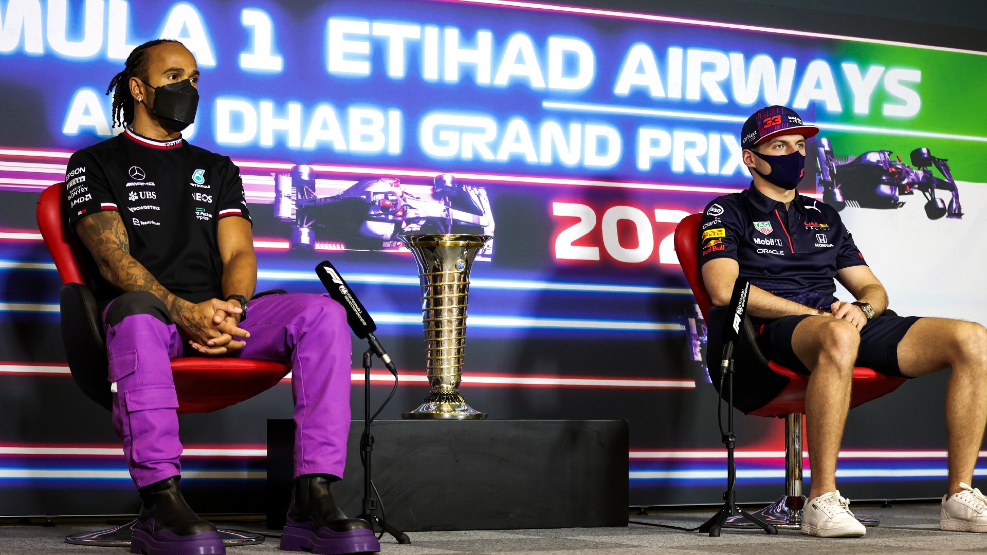 Lewis Hamilton Max Verstappen Formula 1 Abu Dabi