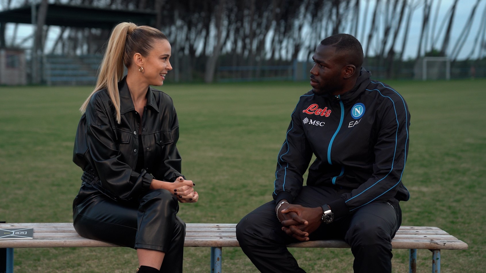 Linea Diletta con Kalidou Koulibaly, Diletta Leotta