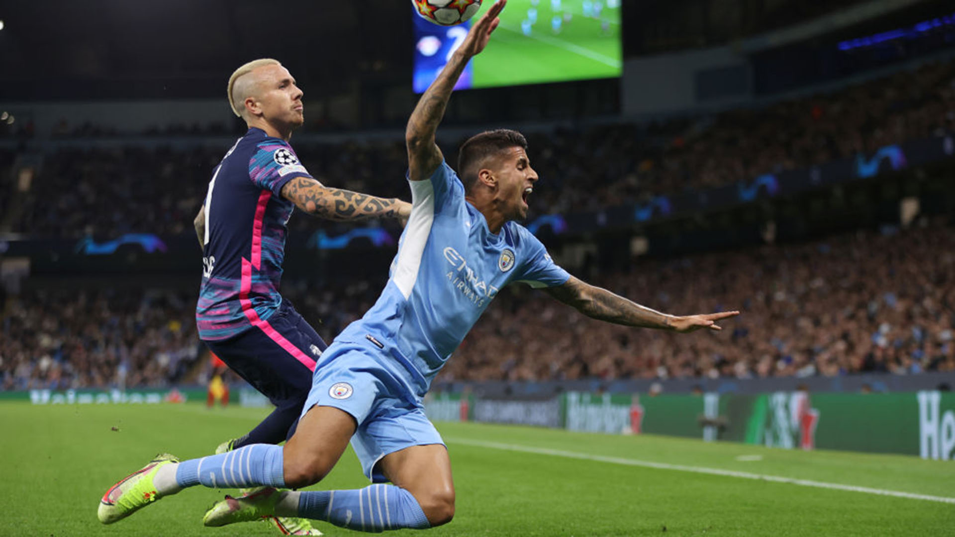 Joao Cancelo Angelino Manchester City RB Leipzig 15092021