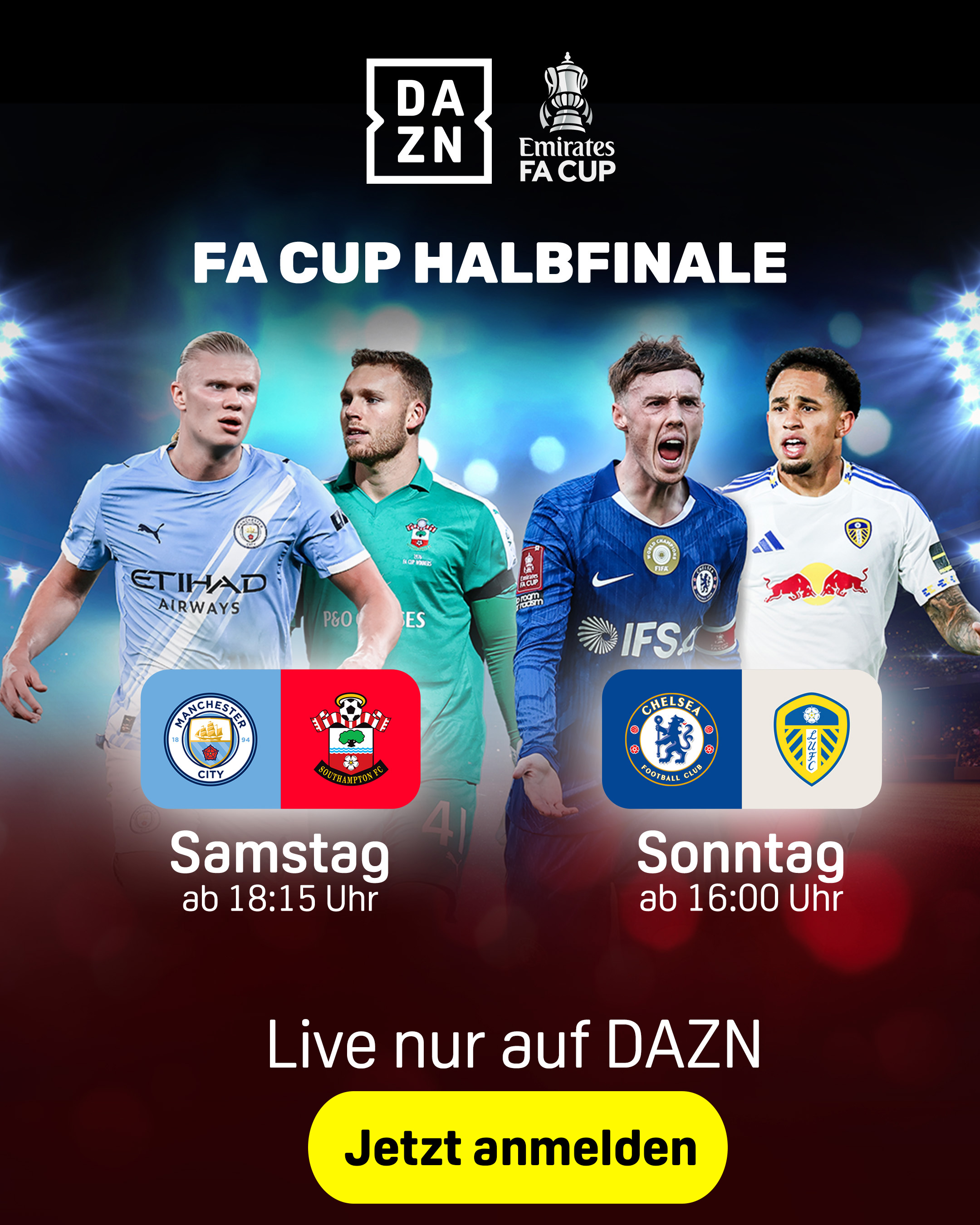 FA Cup Halbfinale 2026 Banner