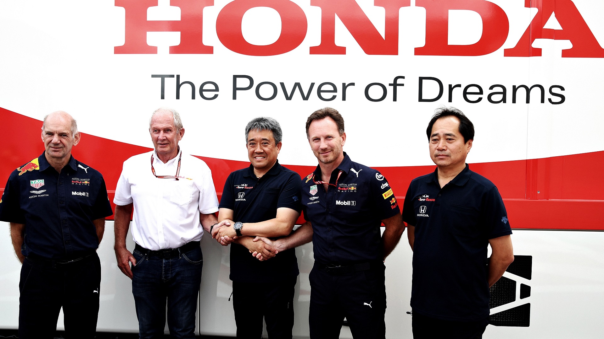 2023-02-18 2018 Red Bull Honda tanabe yamamoto Horner tost formula 1 f1