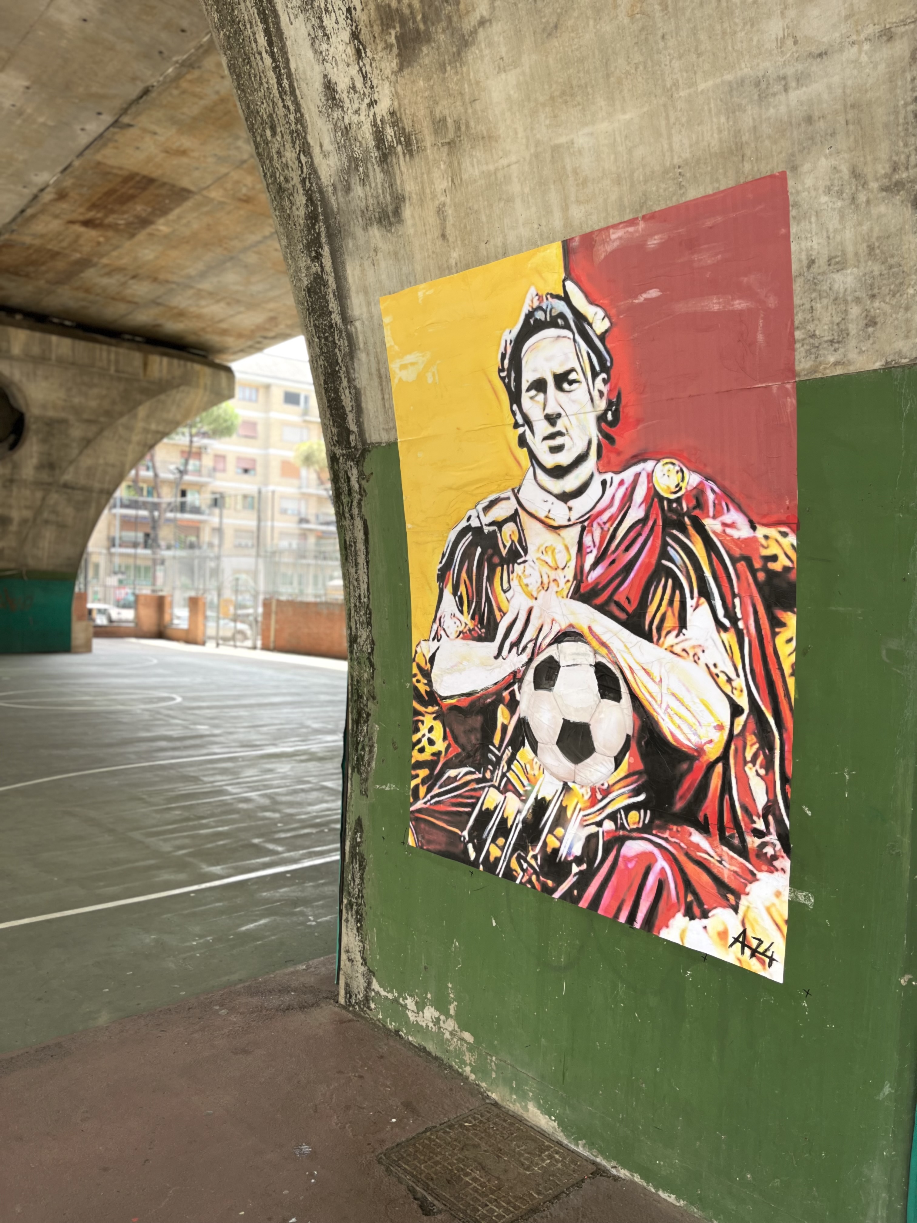 Murales Totti, nuova campagna DAZN 2023-2024