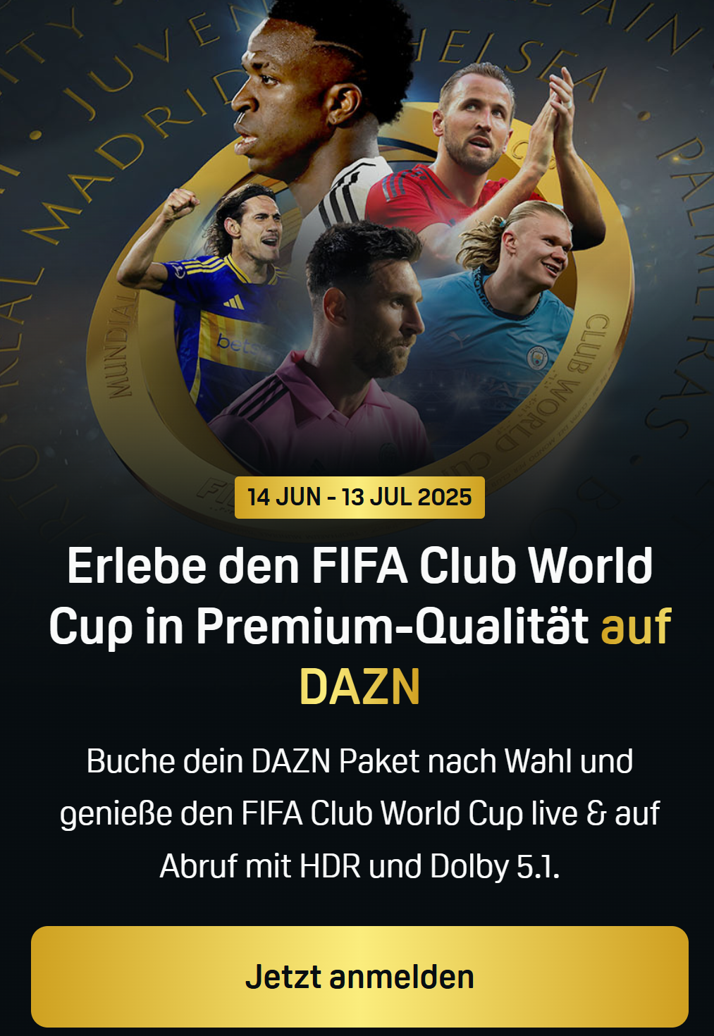 DAZN Banner CWC Premium