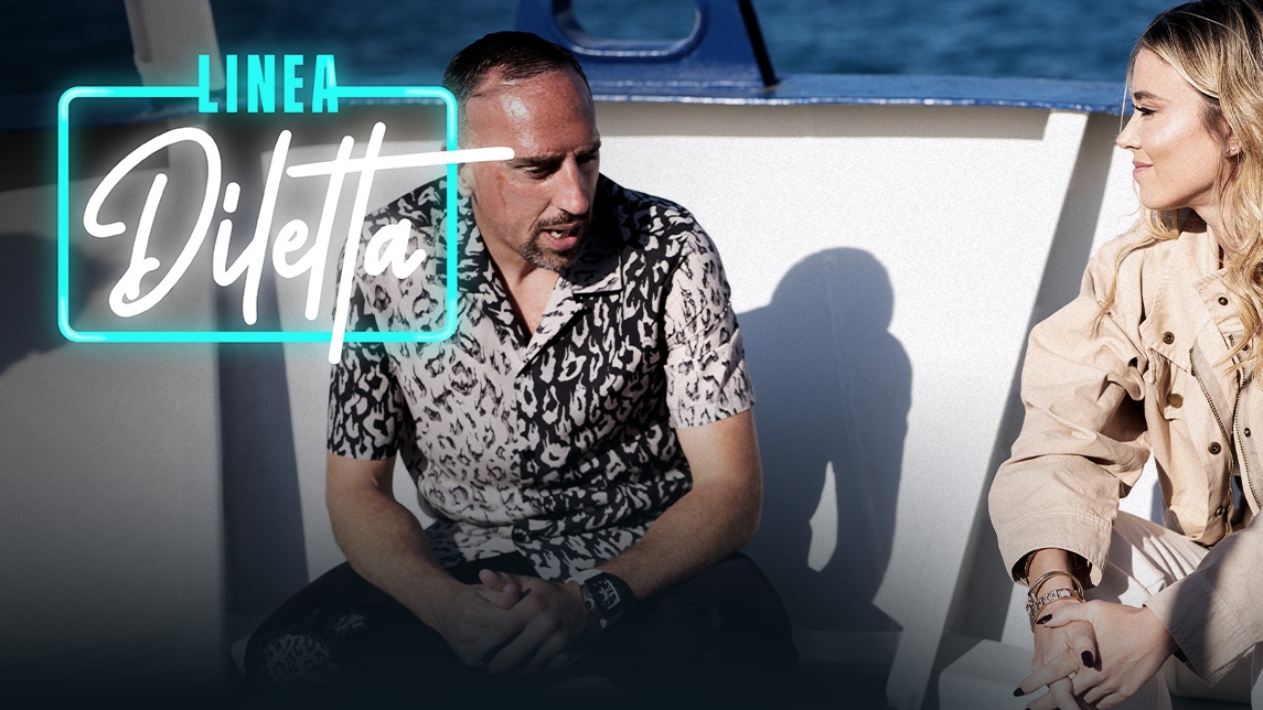 Franck Ribery è il protagonista della nuova puntata di Linea Diletta