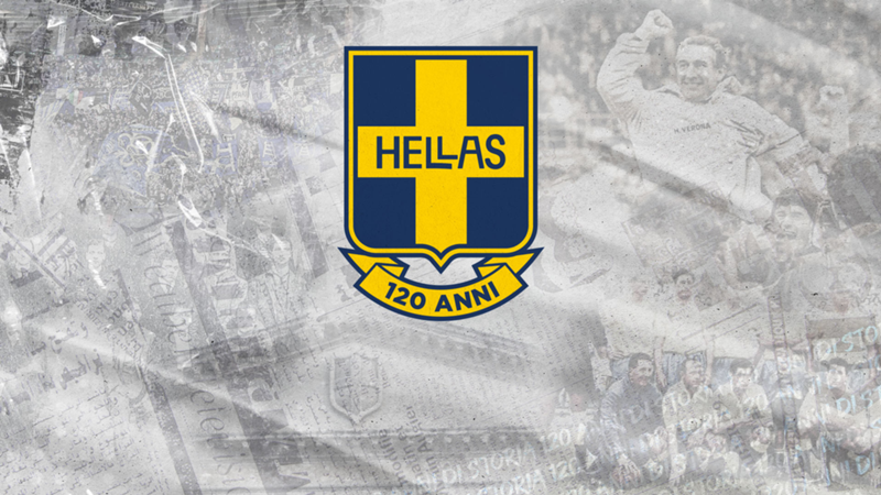 Hellas 120: il logo dedicato ai 120 anni della Squadra di Verona