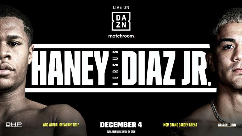 Devin Haney vs. Jo Jo Diaz está confirmada para el 4 de diciembre en Las Vegas