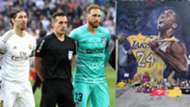 Homenaje en el Real Madrid-Atlético a Kobe Bryant