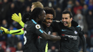Willian, Pedro, Moses Chelsea vs Huddersfield
