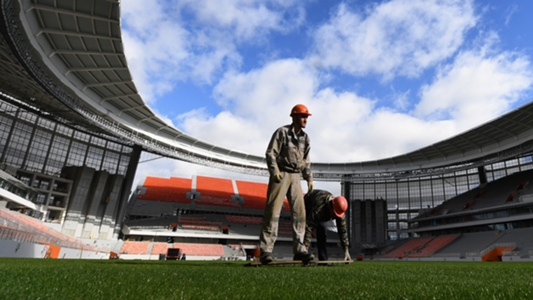 Russland Stadion Tribüne Außerhalb Russland Stadion Tribüne Außerhalb