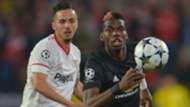 Paul Pogba, Manchester United, Pablo Sarabia, Sevilla