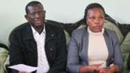 Mathews Opwora of AFC Leopards and Susan Wamalwa.