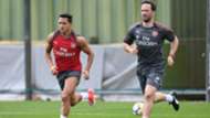 Primer entrenamiento de Alexis Sánchez en Arsenal 01082017