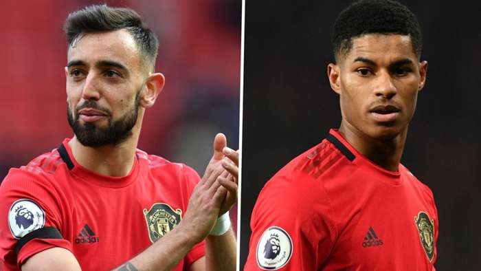 Bruno Fernandes Marcus Rashford Manchester United 2019-20