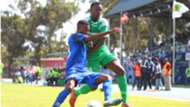 Kevin Omondi of Gor Mahia v Leone Vegetarinos.