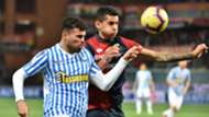 Andrea Petagna Cristian Romero Genoa SPAL Serie A