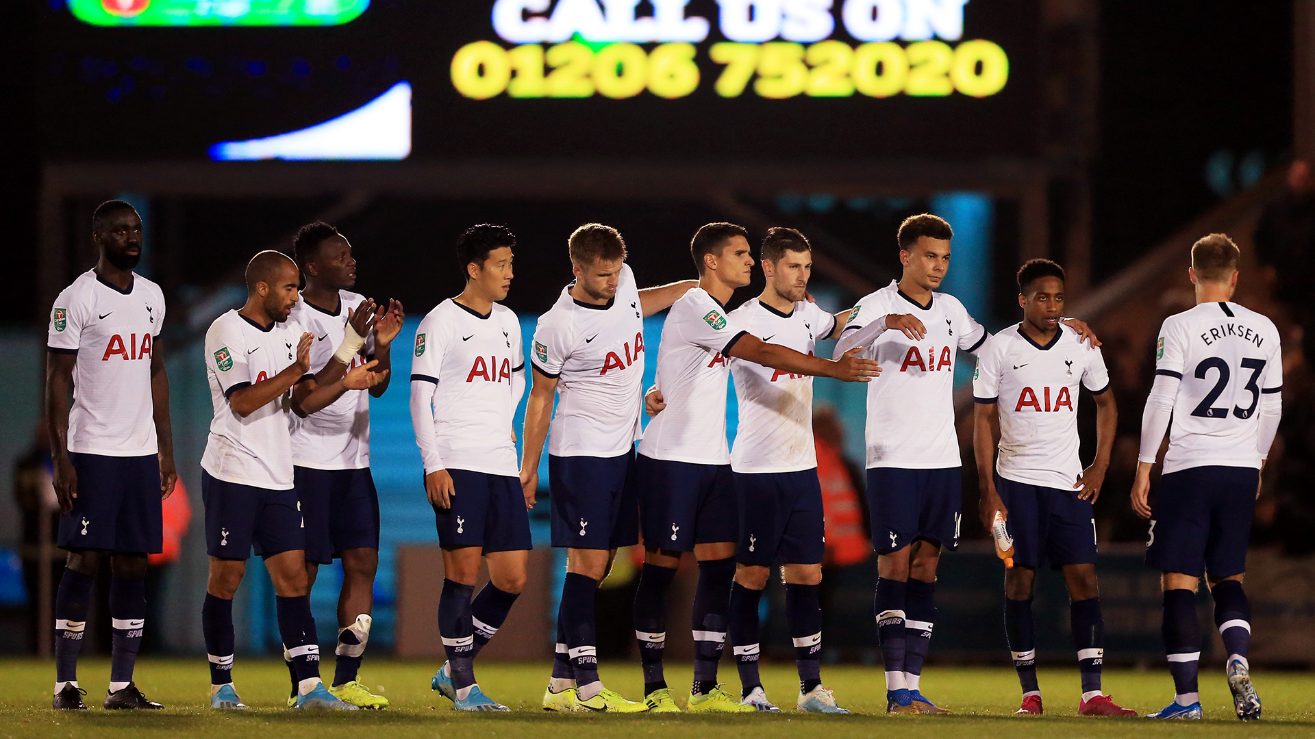Colchester 0-0 Tottenham: Spurs suffer Carabao Cup embarrassment with