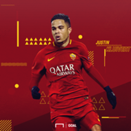 EMBED ONLY Justin Kluivert Roma GFX