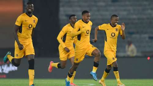 Anthony Agay Njabulo Blom Kaizer Chiefs celebrate