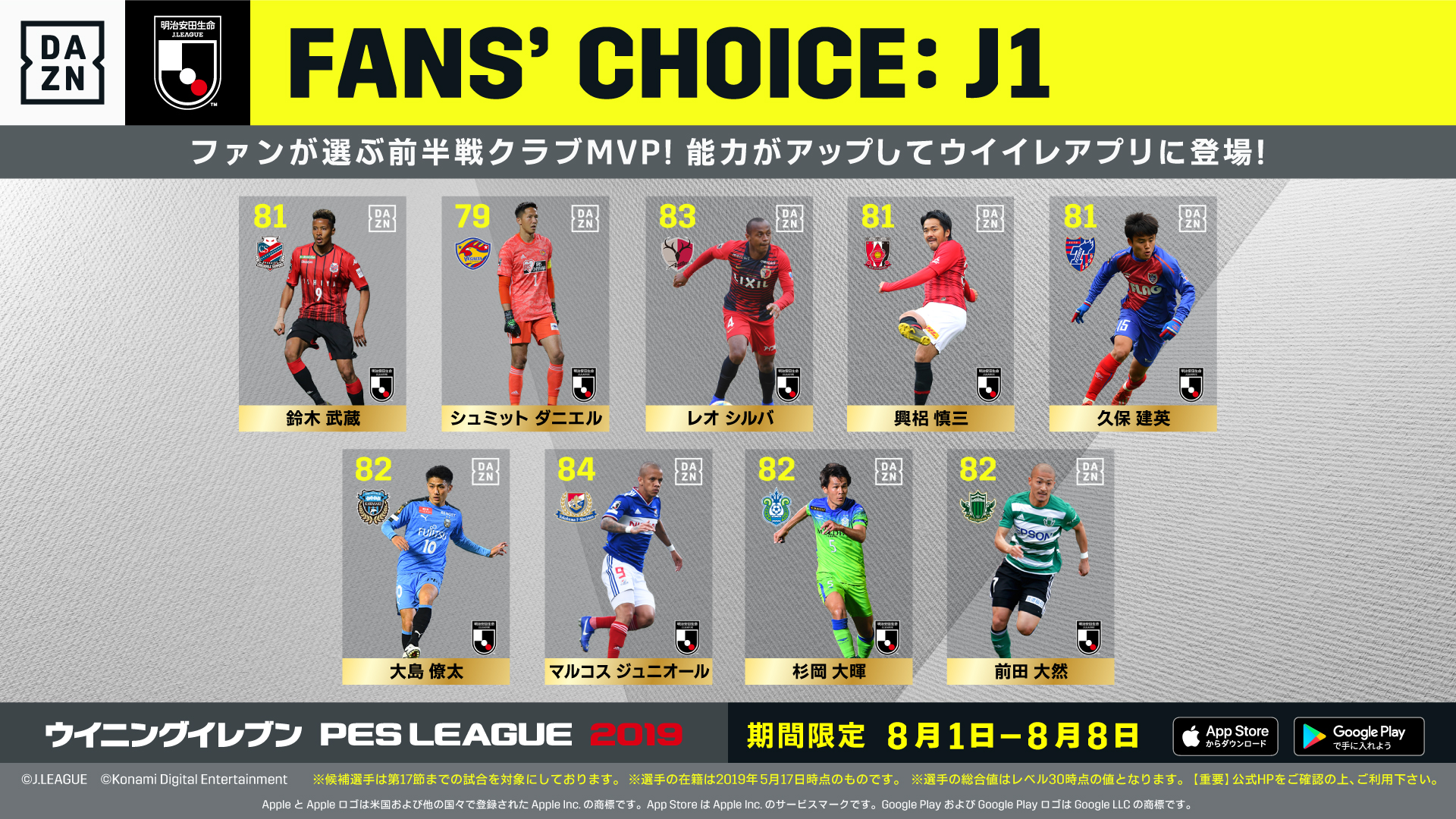 レアル マドリーへ移籍を果たした久保建英らがfpとして登場 ウイニングイレブン Dazn Fans Choice J League Vol 01 Goal Com
