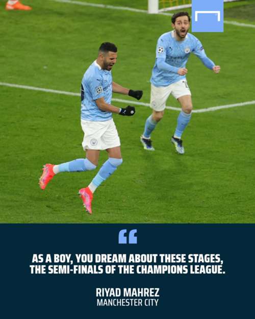 Riyad Mahrez Manchester City Dortmund Champions League GFX