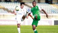 Gor Mahia midfielder Francis Kahata v Hussein Dey.
